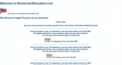 Desktop Screenshot of electricianeducation.com