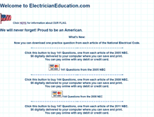 Tablet Screenshot of electricianeducation.com